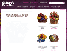 Tablet Screenshot of gilbertsflowershop.com